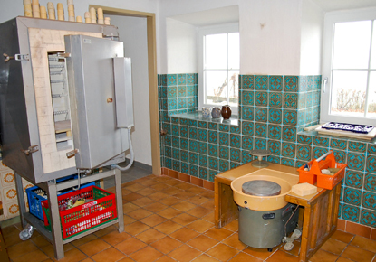 Drehscheibe und Brennofen