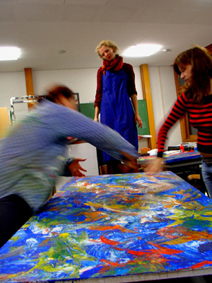 Arbeit am Tableau